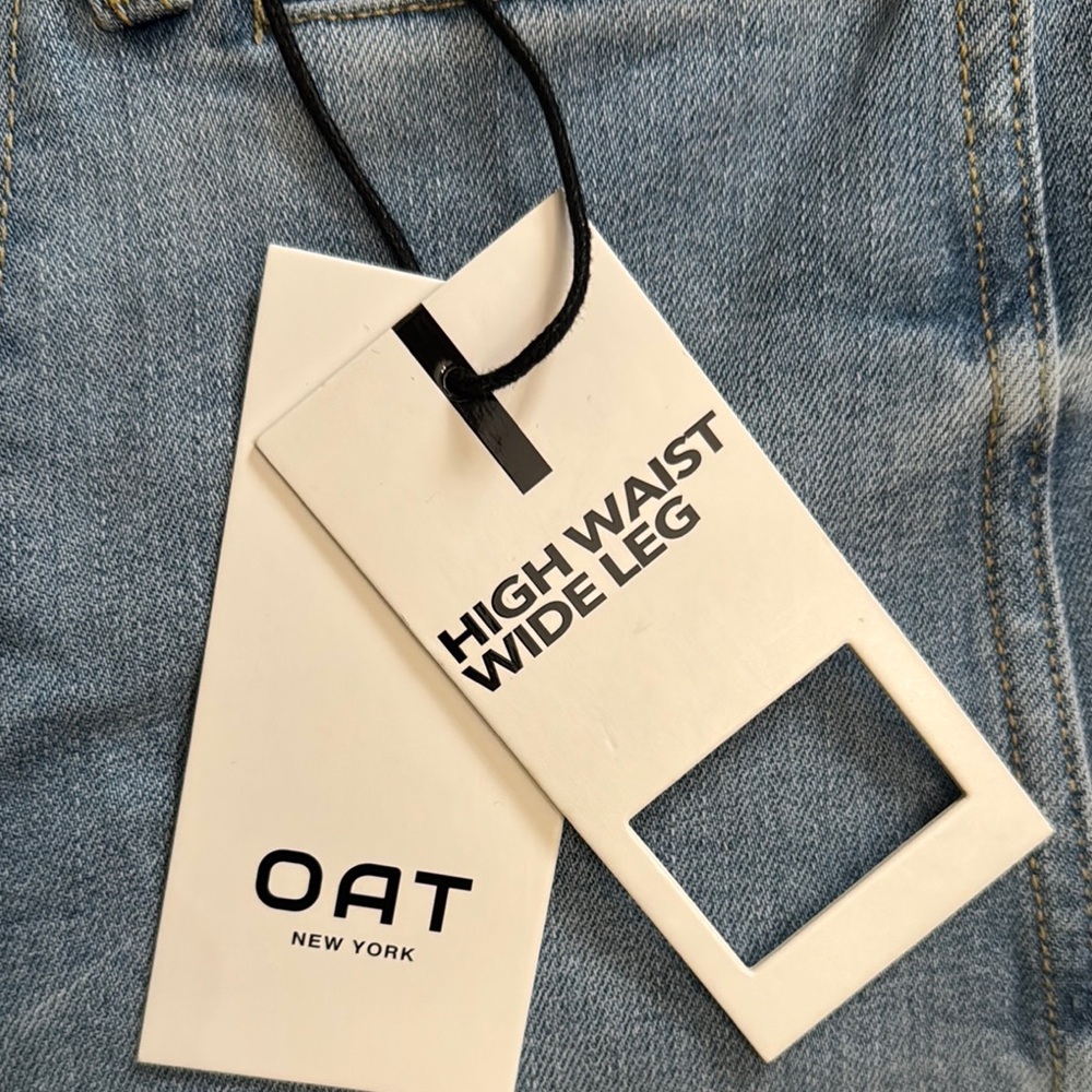 Oat New York Light Blue Ankle & Cropped Jeans - Picture 6 of 7
